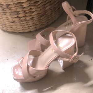 Nude Platform Heels